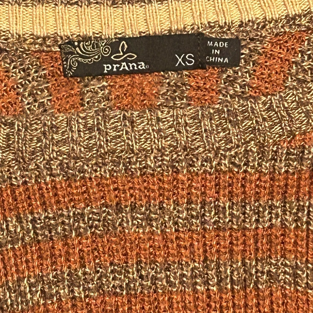 Prana Multicolor Striped Women's Sweater - Picture 2 of 3